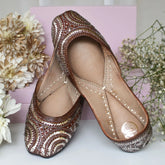 Mukaish Kali Silver Jutti